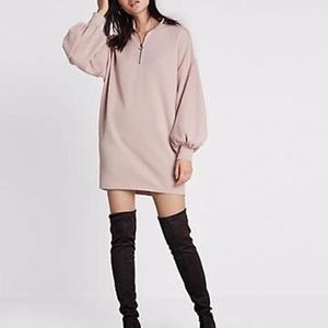 EXPRESS BALLOON SLEEVE SWEATER DRESS, SIZE XXS